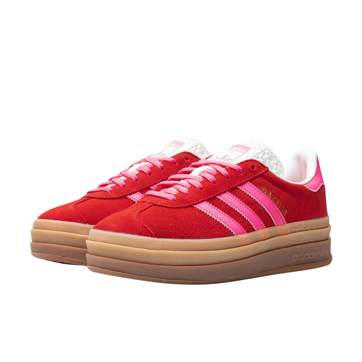 Adidas Gazelle Bold Collegiate Red / Lucid Pink