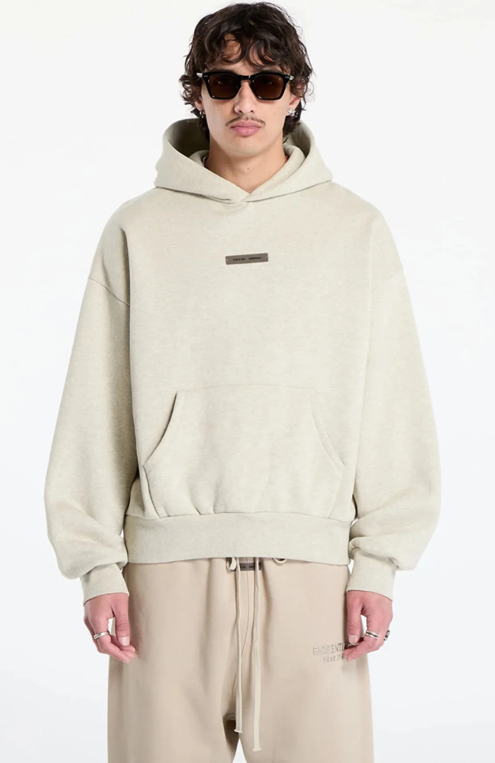 Fear of God Essentials Classic Hoodie Heather Stone
