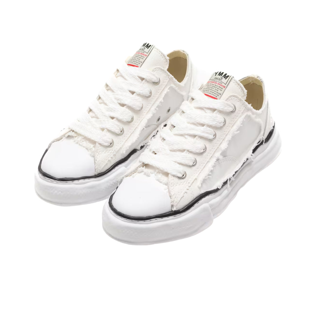Maison Mihara Yasuhiro Peterson Low OG Sole Broken Canvas White