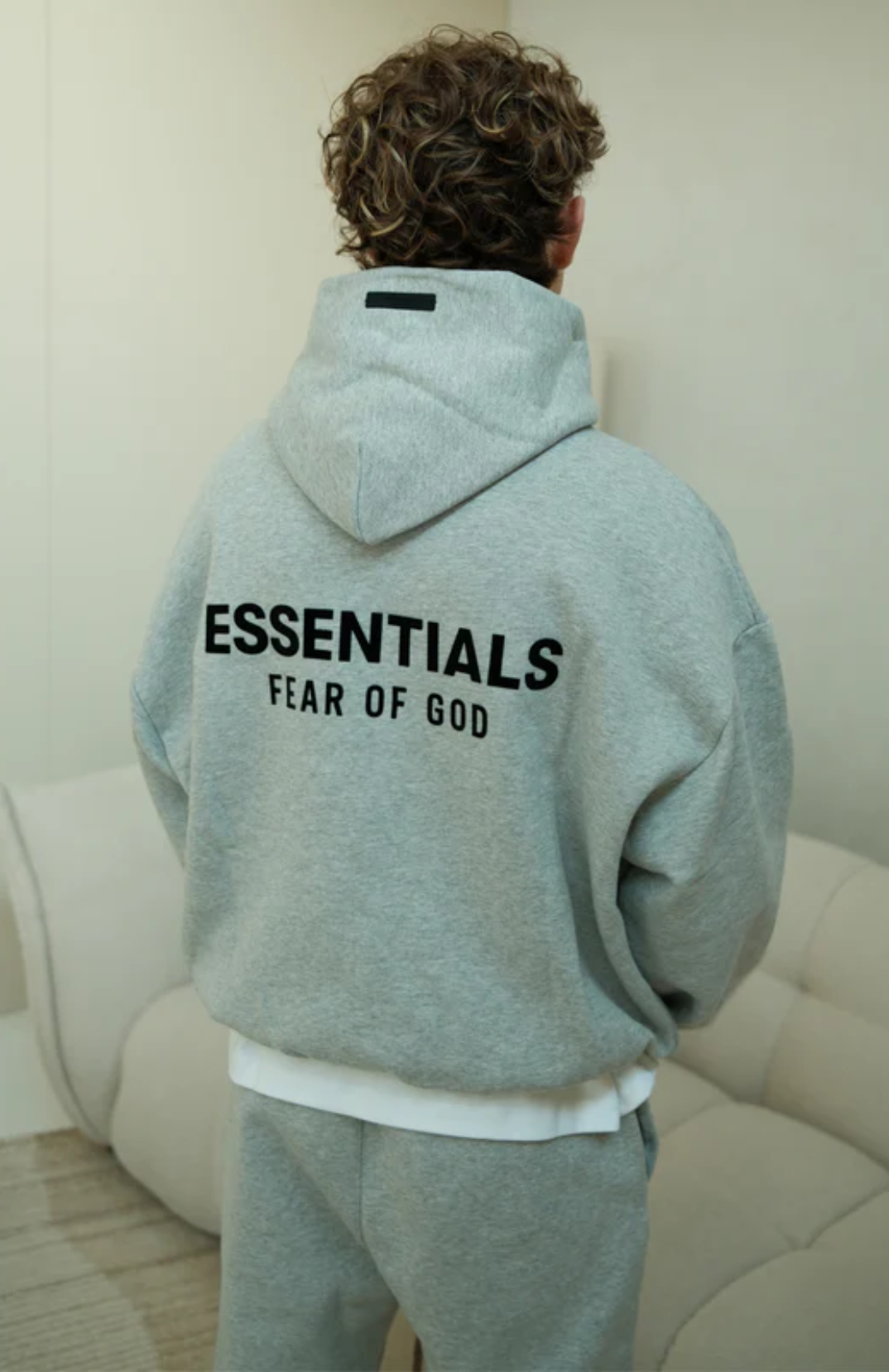 Fear of God Essentials FW24 Light Heather Hoodie