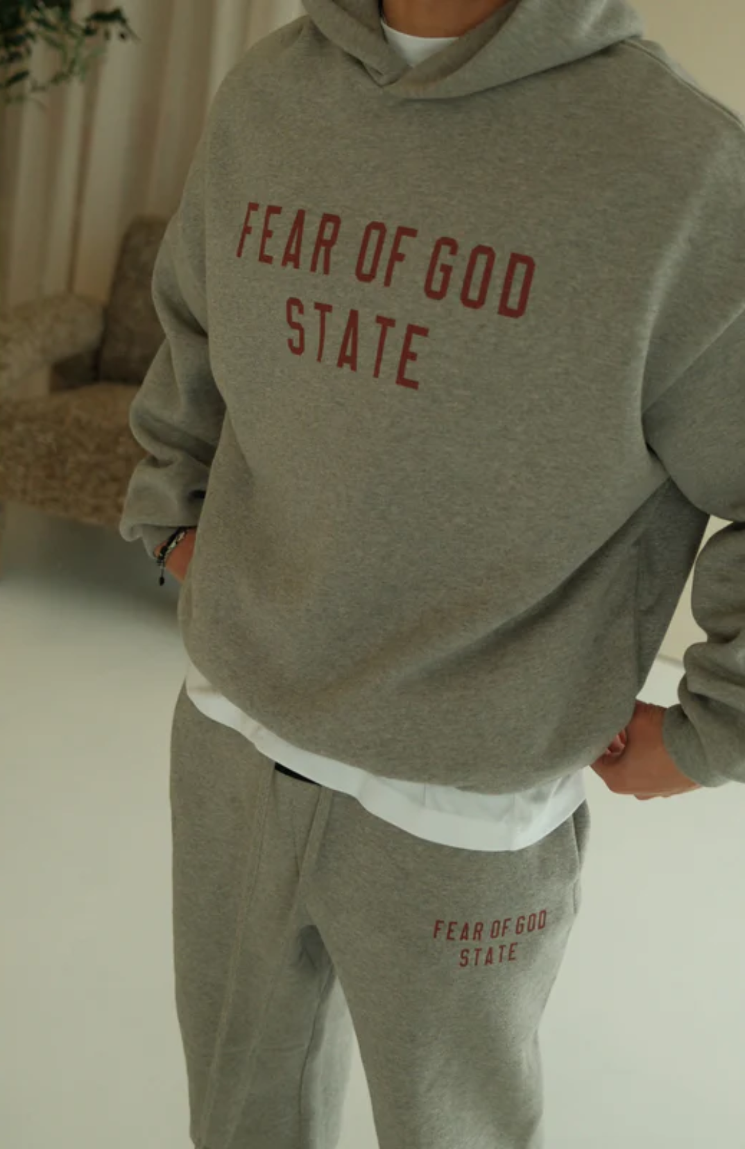 Fear of God Essentials FW24 Dark Heather State Hoodie