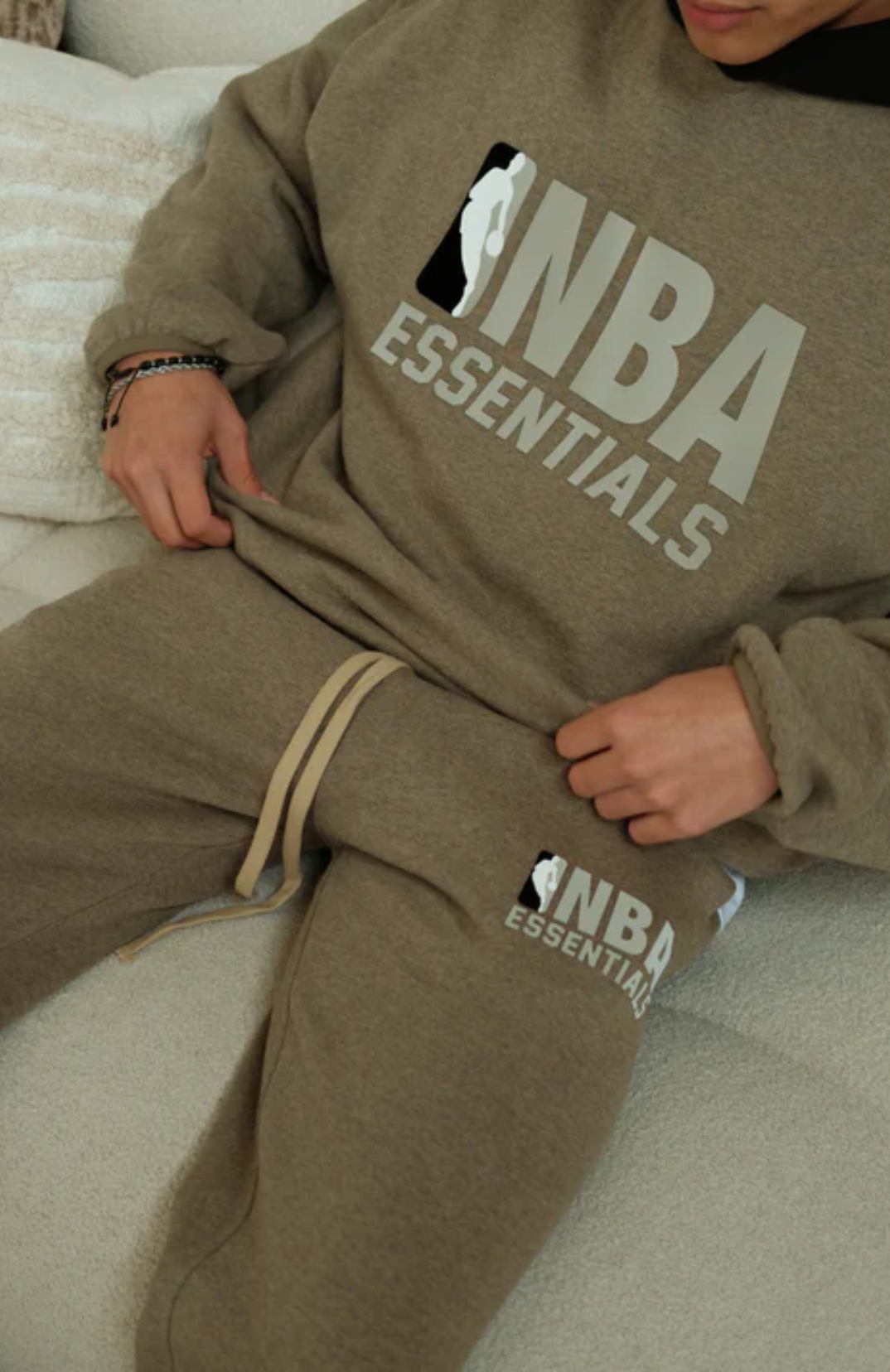Fear of God Essentials NBA Warm Heather Hoodie