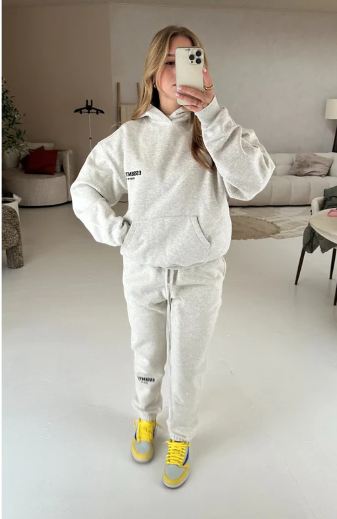 Fear of God ESSENTIALS Light Oatmeal Hoodie