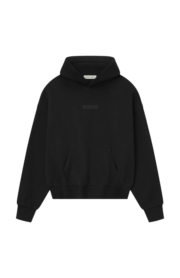 Fear of God Essentials Classic Fleece Hoodie Jet Black