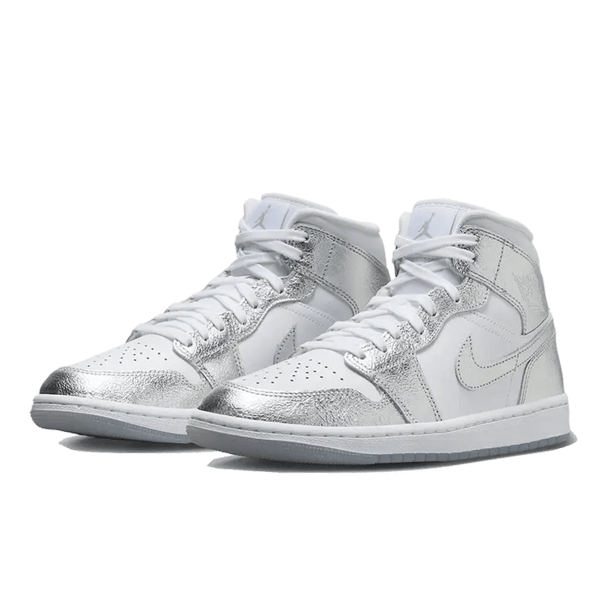 Air Jordan 1 Mid Crinkled Chrome