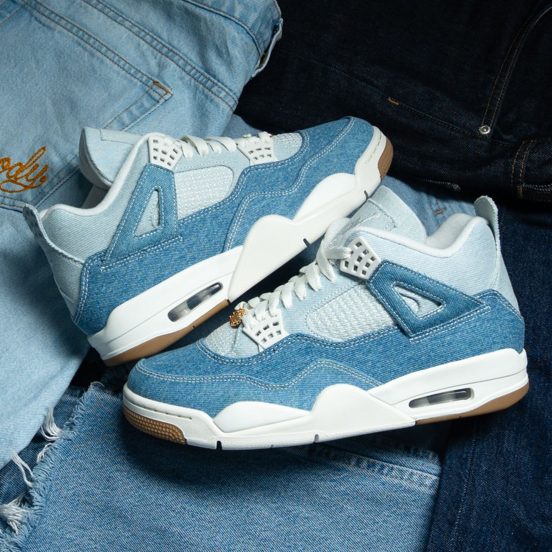 Air Jordan 4 Retro TEX Denim Worn Blue - IB6716-100