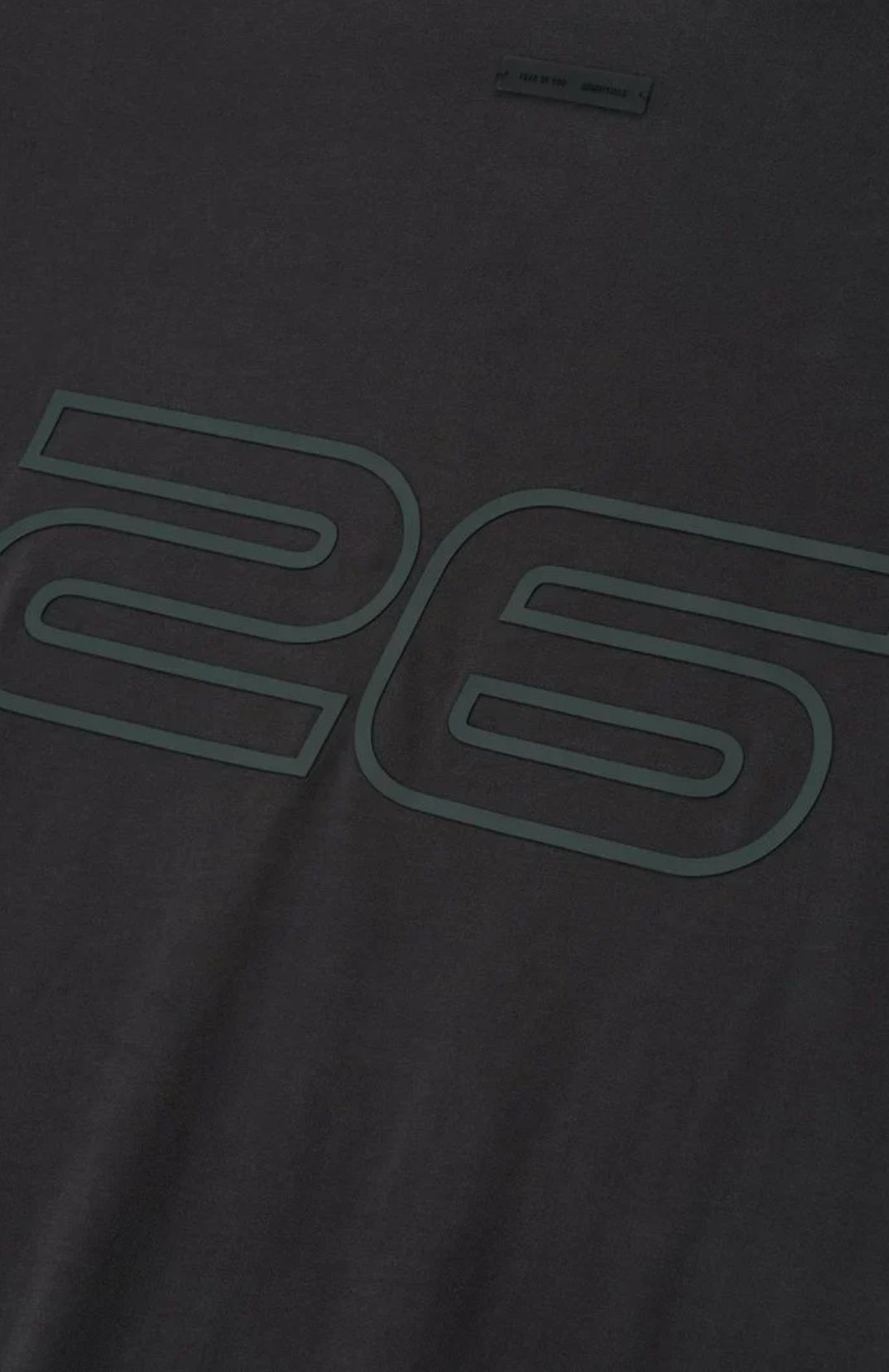 Ponte 90's Smoke Grey T-shirt — Back branding detail