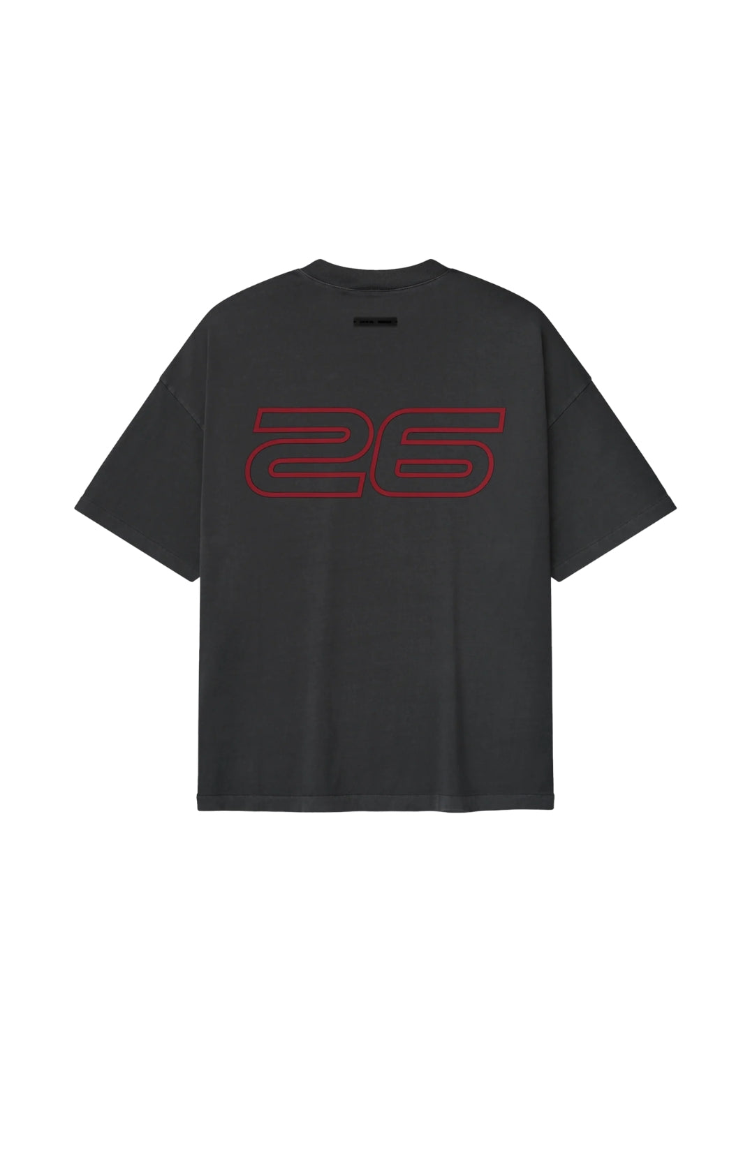 Iron Grey + Red T-shirt — Back