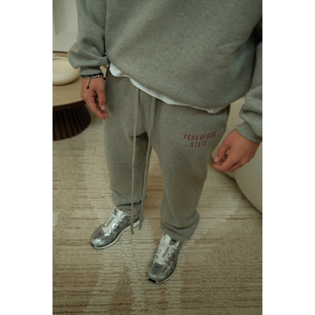 Fear of God Essentials Dark Heather State Broek