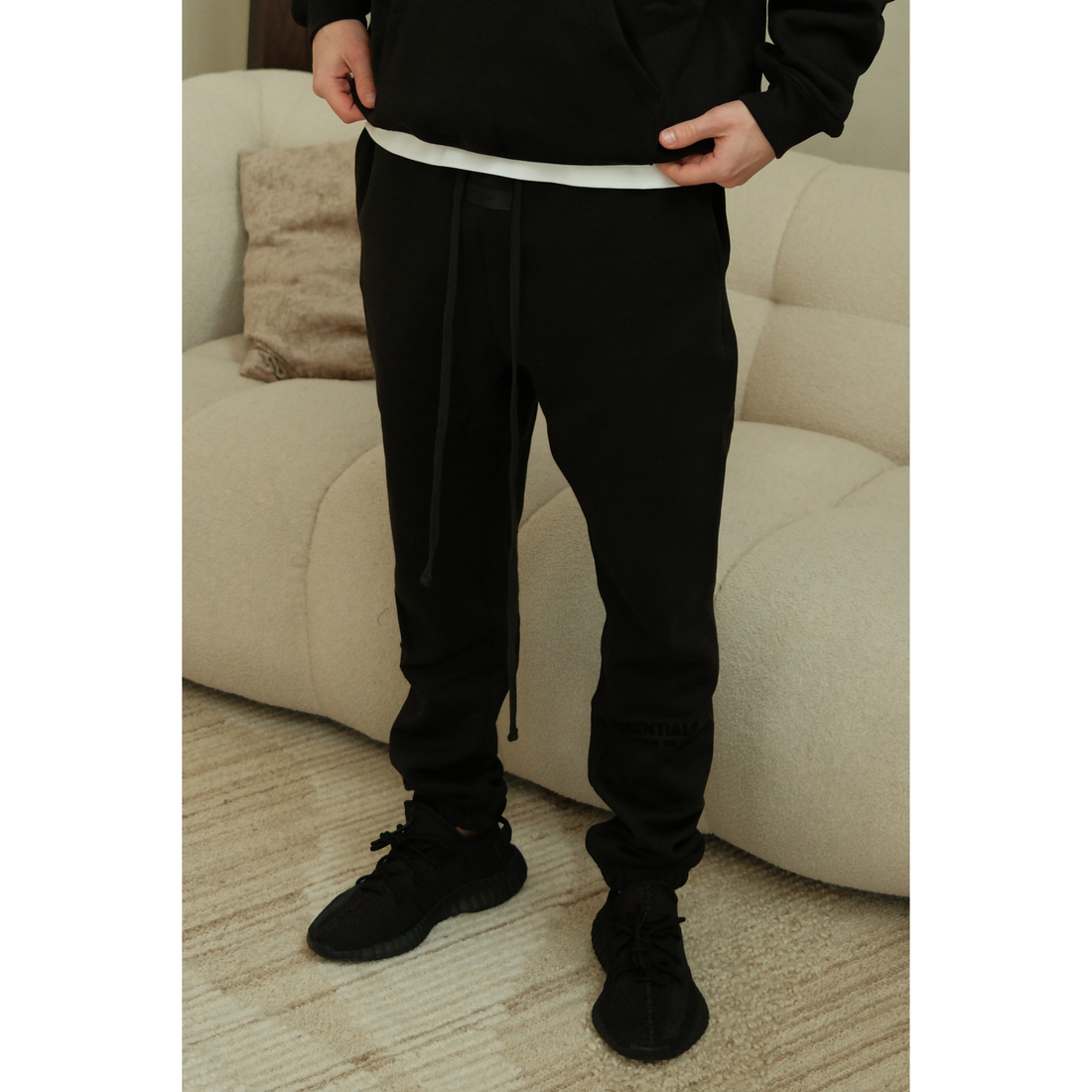 Fear of God Essentials Limo Black Broek