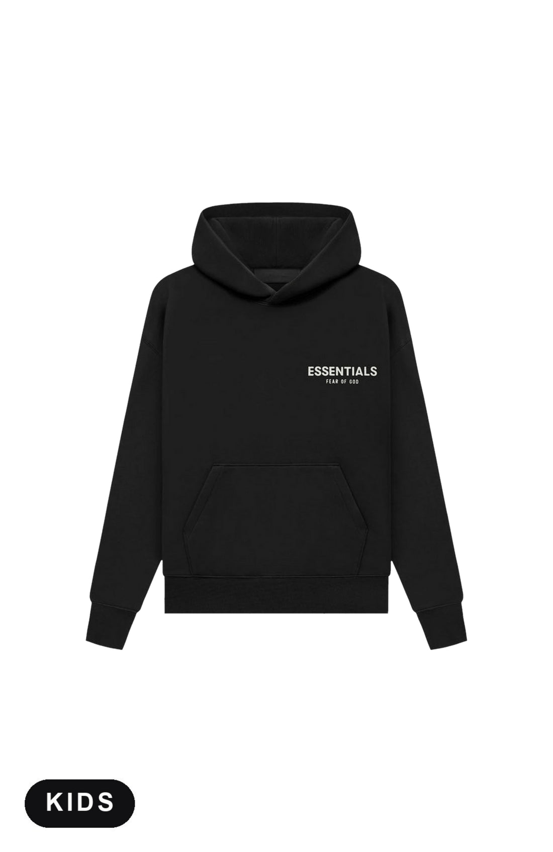 Fear of God Essentials Limo Black Kids Hoodie