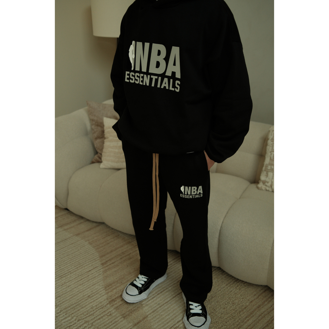 Fear of God Essentials NBA Black Grey Full Set