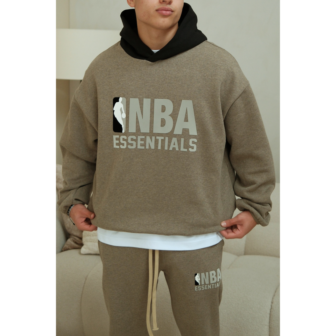 Fear of God Essentials NBA Warm Heather Hoodie