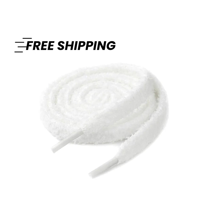Lacets moelleux blancs