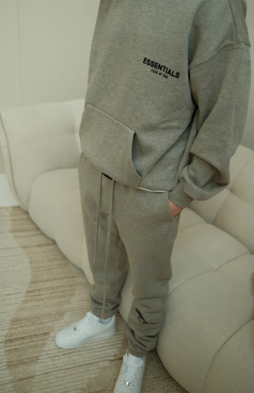 Fear of God Essentials Dark Oatmeal Broek