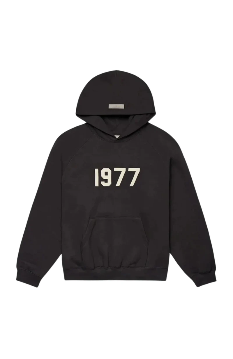 Fear of God ESSENTIALS 1977 Iron Black Hoodie
