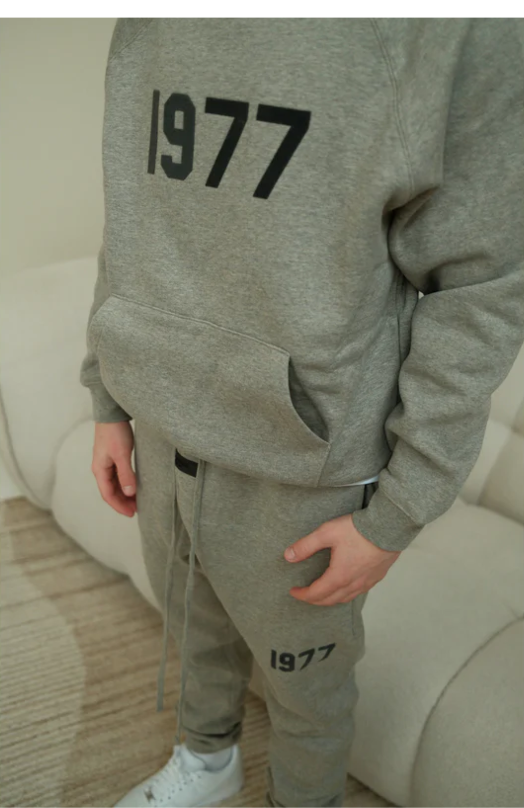 Fear of God ESSENTIALS 1977 Dark Oatmeal Hoodie