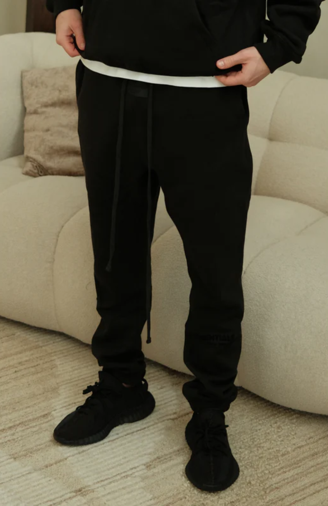 Fear of God Essentials Limo Black Broek