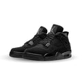 Air Jordan 4 Retro Black Cat 2025 sneakers in black alternate view