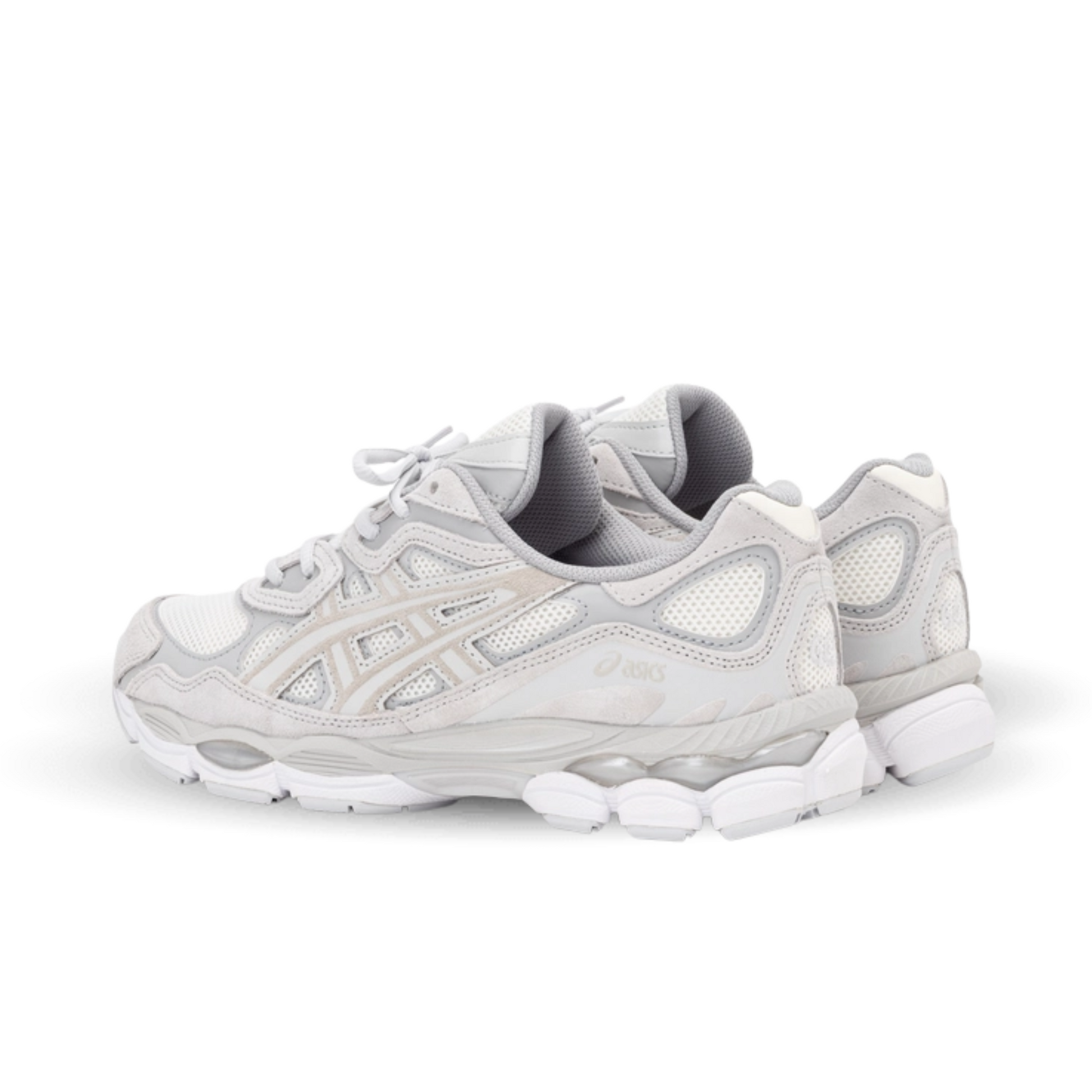 ASICS Gel-NYC sneakers in cream cloud grey alternate pair view