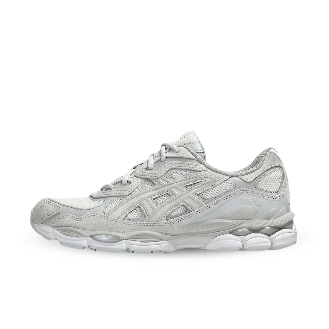 ASICS Gel-NYC sneaker in cream cloud grey side view