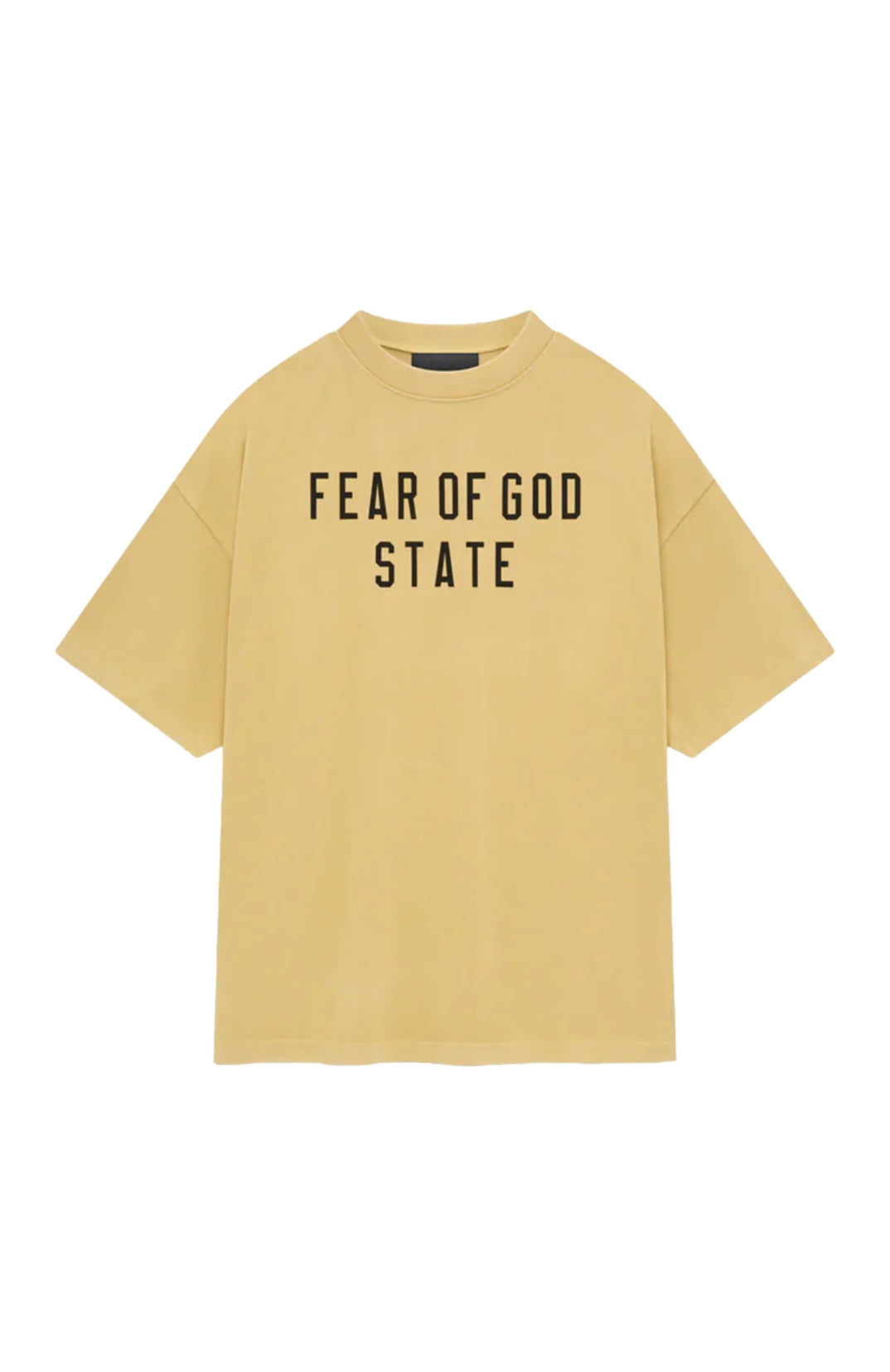 Fear of God Essentials Amber t-shirt in amber front view