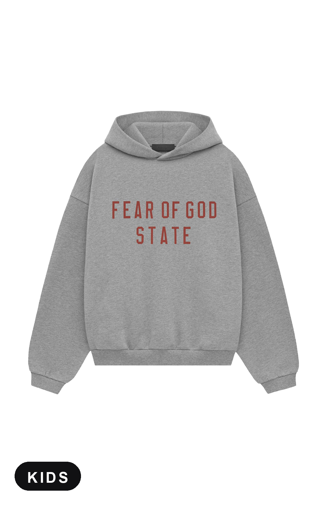 Fear of God Essentials Dark Heather State Kids Hoodie - voorkant