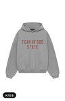 Fear of God Essentials Dark Heather State Kids Hoodie - voorkant