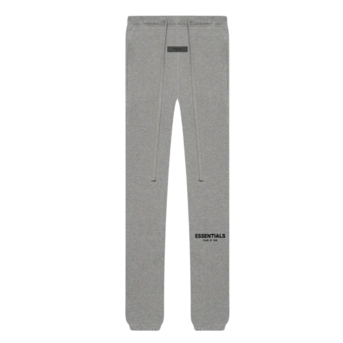 Fear of God Essentials sweatpants in dark oatmeal front view