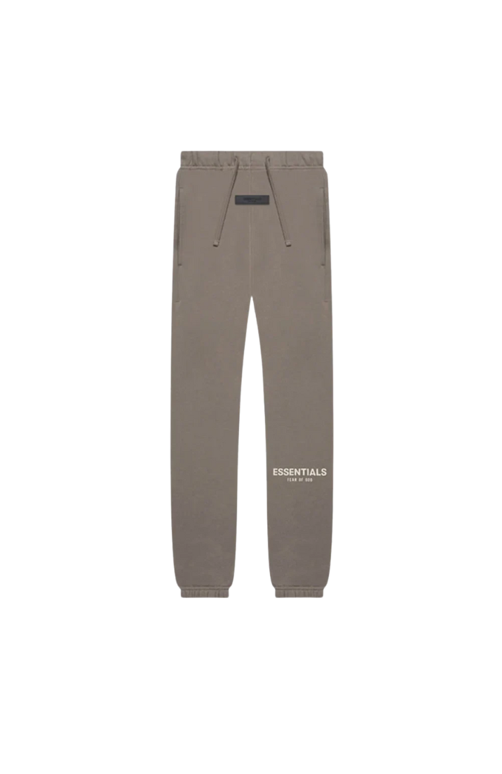 Fear of God ESSENTIALS sweatpants in desert taupe front view
