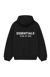 Fear of God Essentials FW24 Black White Hoodie