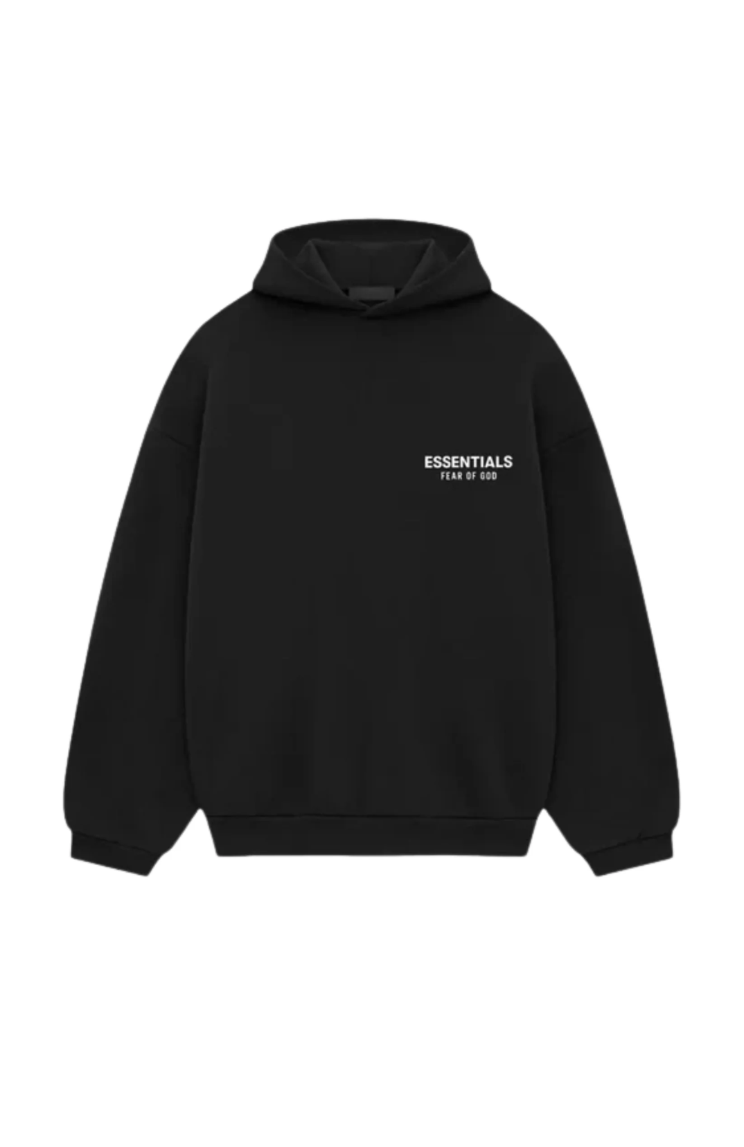 Fear of God ESSENTIALS hoodie in black white