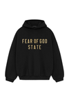 Fear of God ESSENTIALS hoodie in black front view