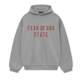 Fear of God Essentials FW24 hoodie in dark heather front view