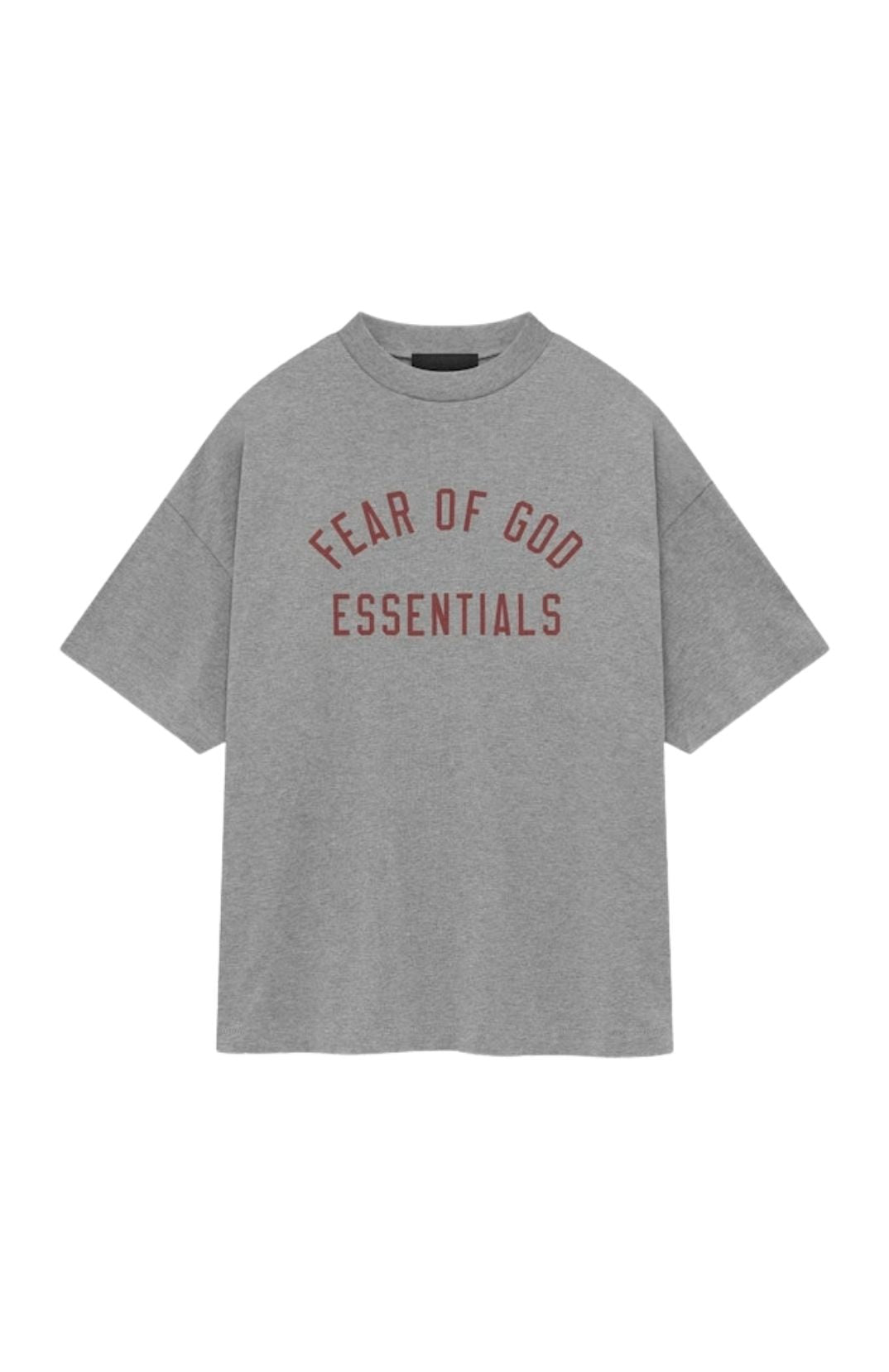 Fear of God Essentials FW24 Dark Heather Summer t-shirt in dark heather front view