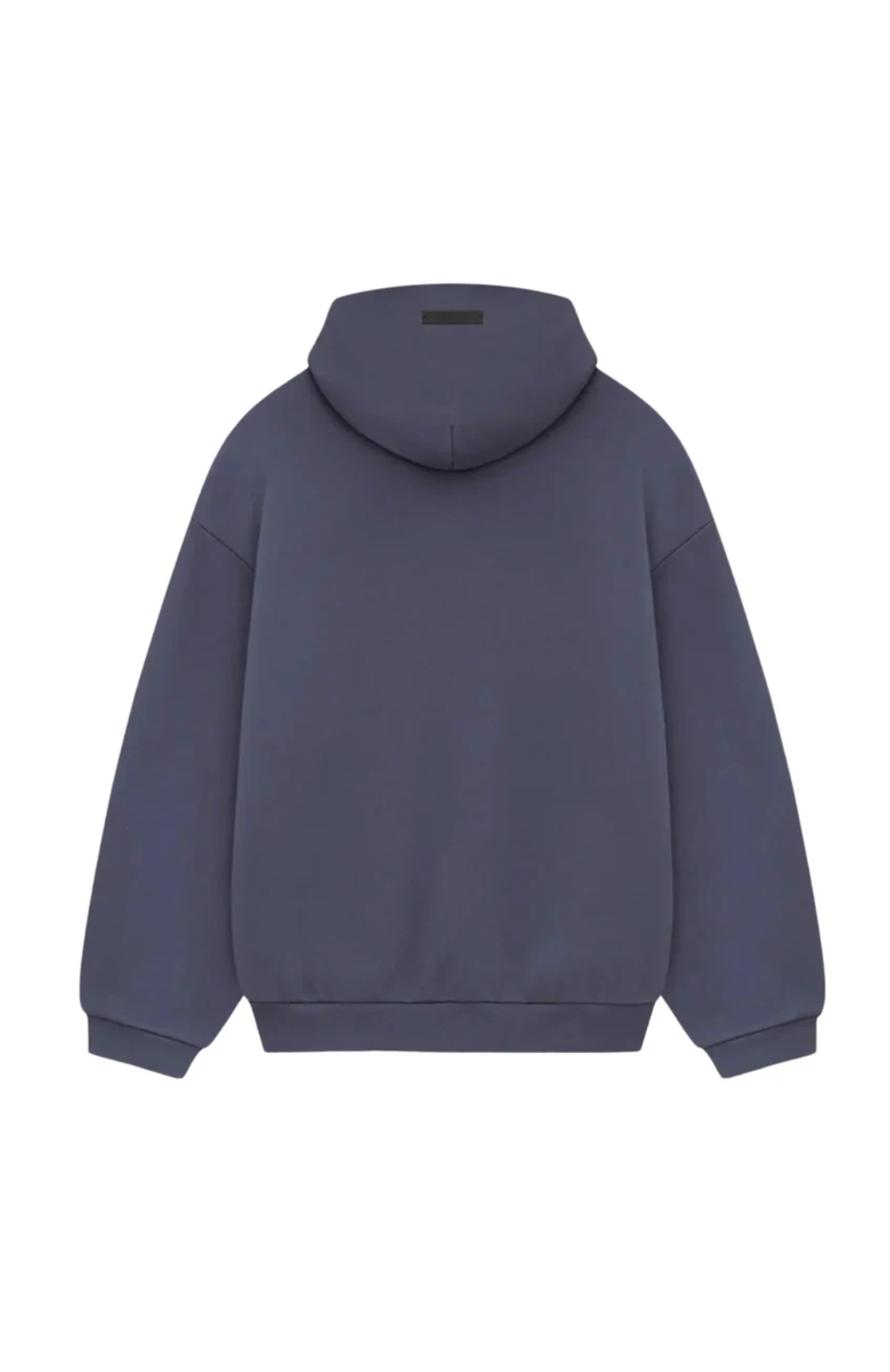 Fear of God ESSENTIALS hoodie in fleece marine back view