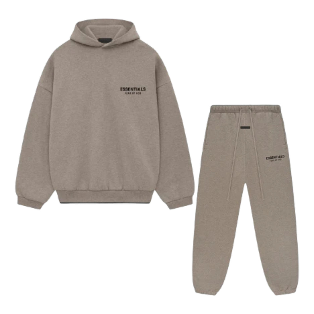 Fear of God Essentials FW24 hoodie and sweatpants set in heather grey