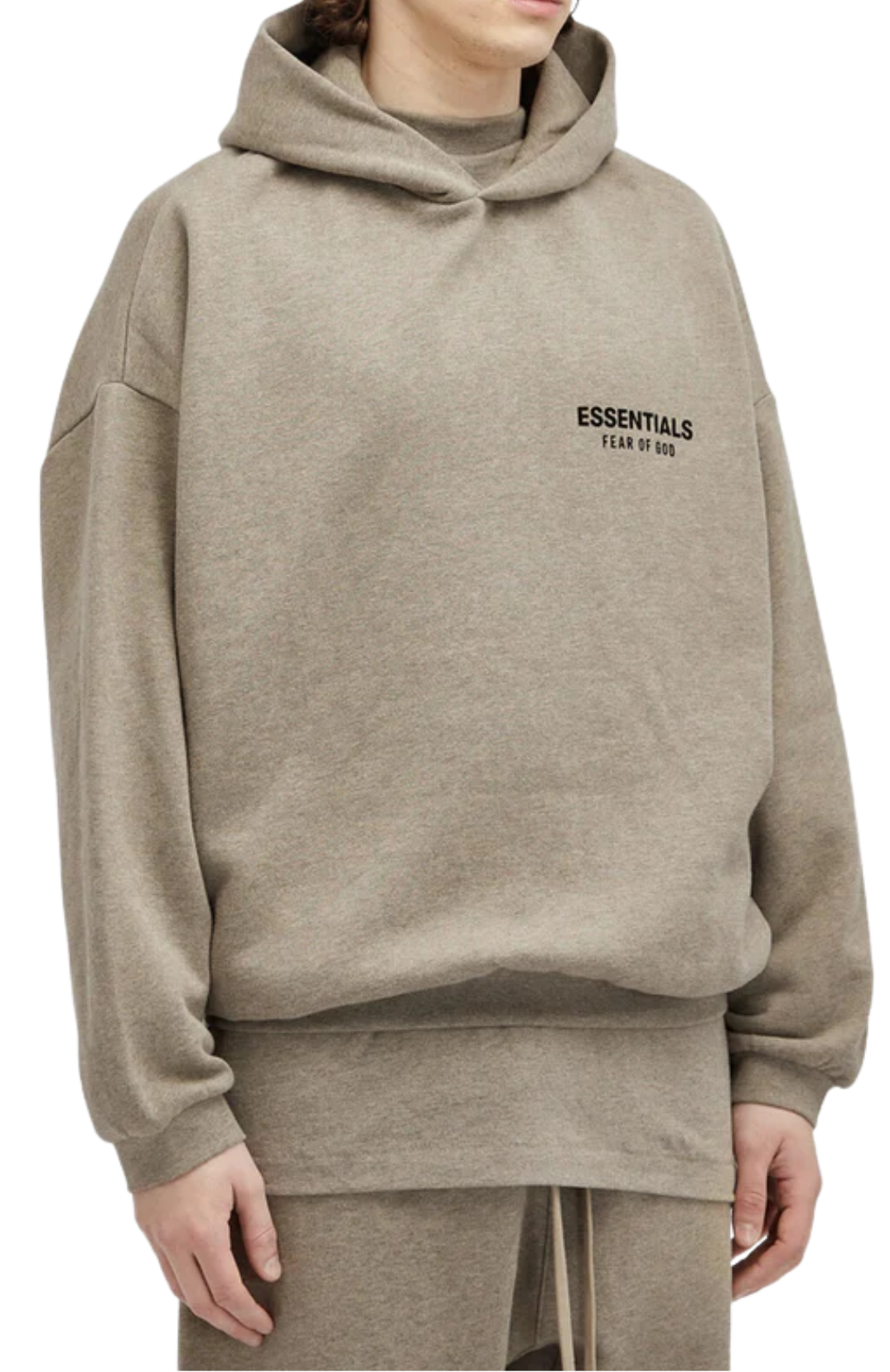 Fear of God ESSENTIALS hoodie and sweatpants set in heather grey