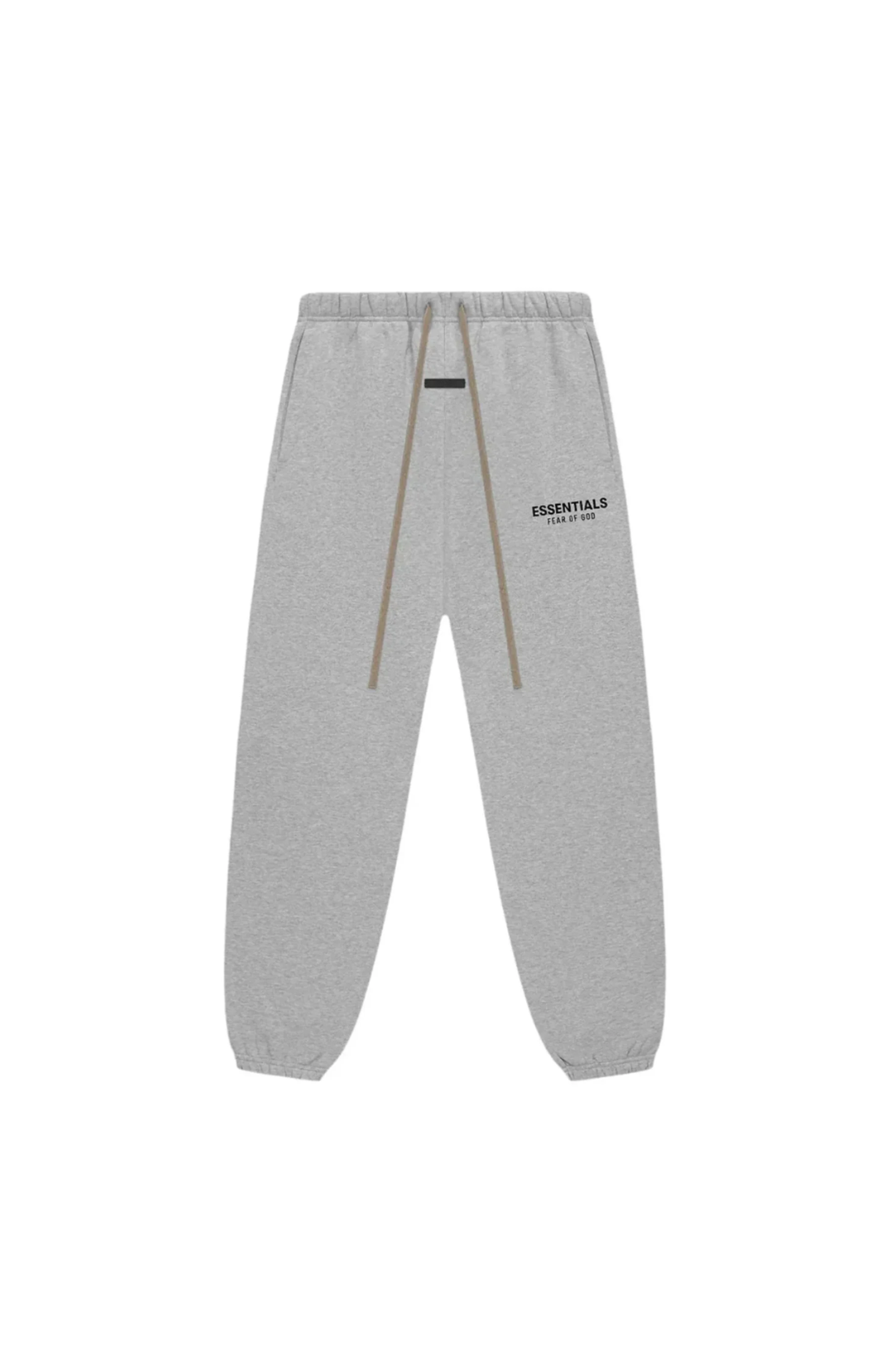 Fear of God Essentials FW24 Light Heather Full Set sweatpants in light heather front view