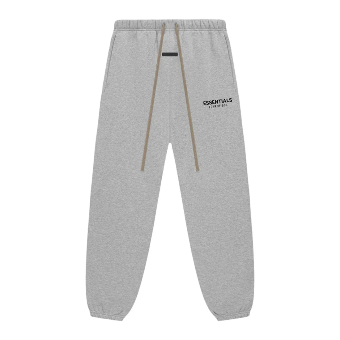 Fear of God Essentials FW24 sweatpants in light heather front view