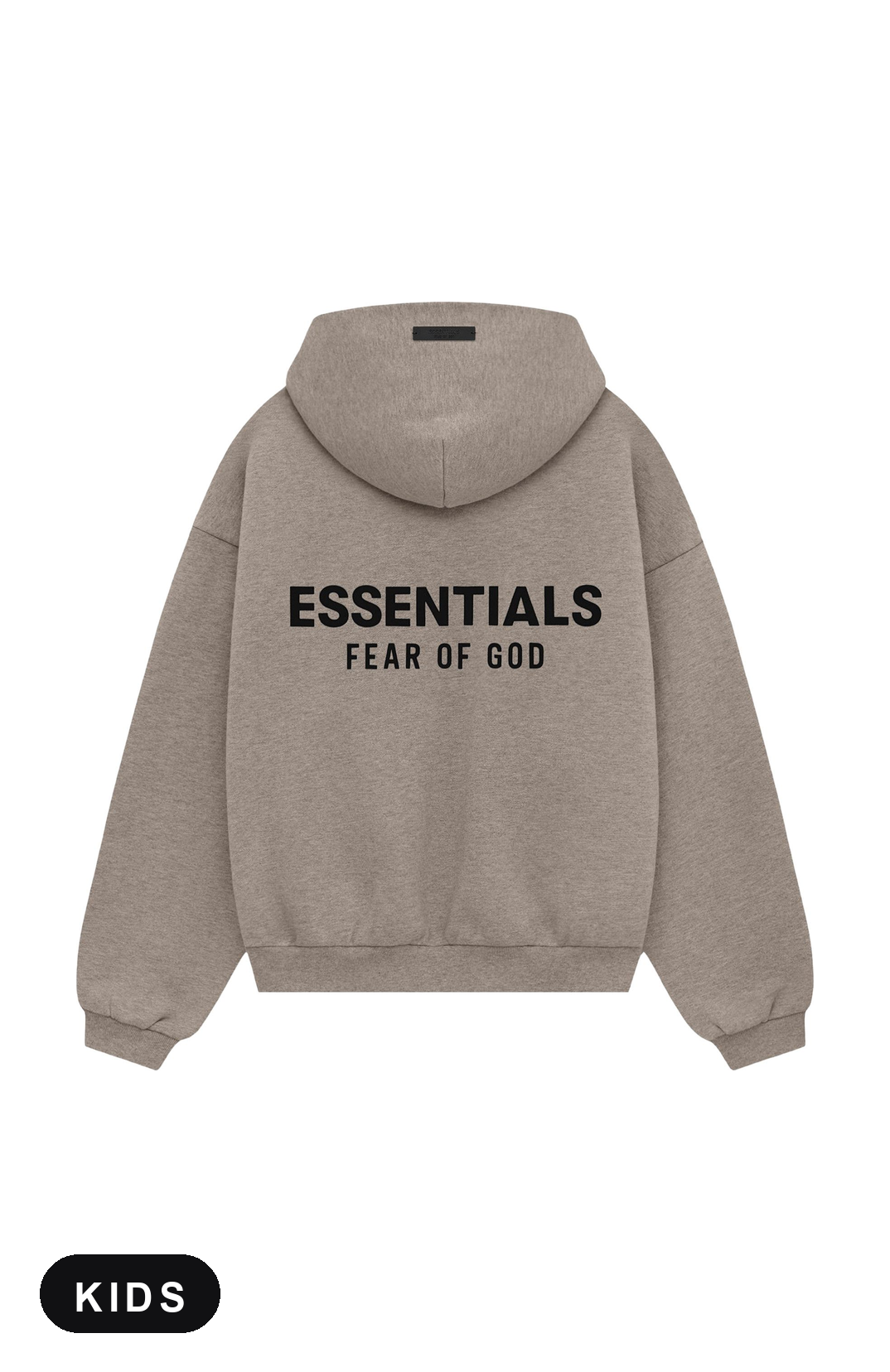 Fear of God Essentials Heather Grey Kids Hoodie - achterkant