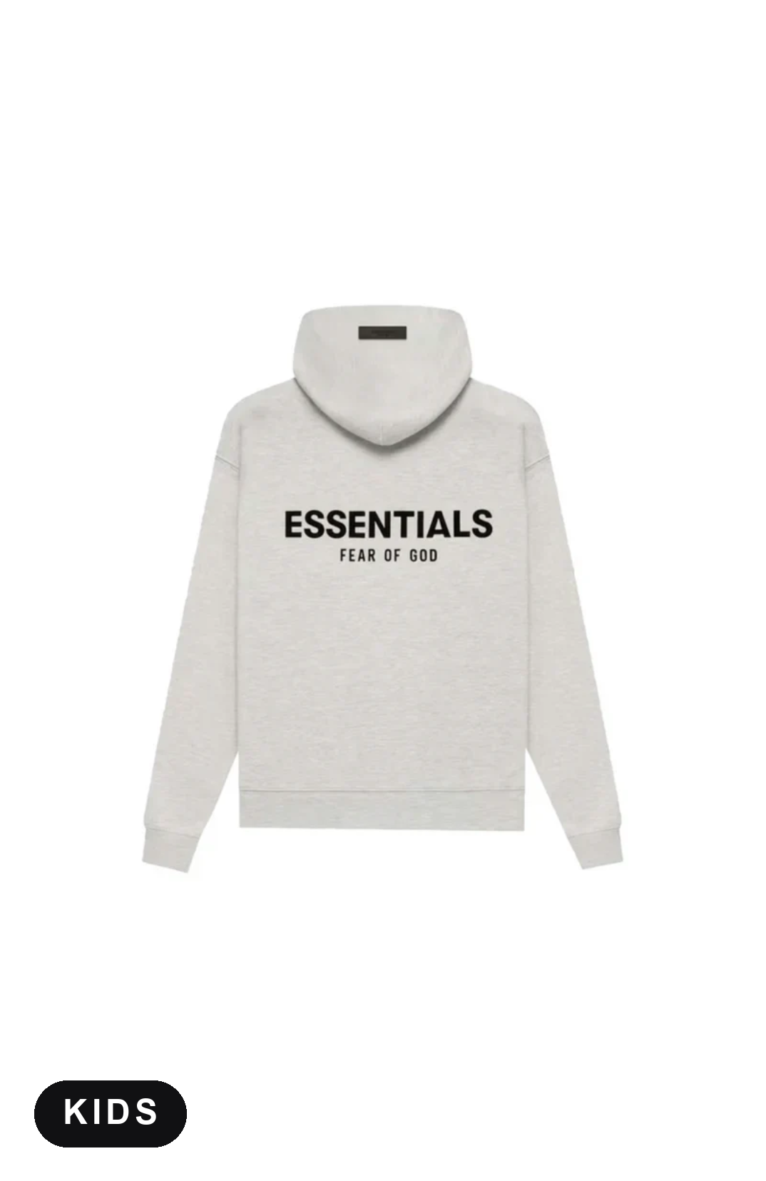 Fear of God Essentials Light Oatmeal Kids Hoodie
