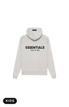 Fear of God Essentials Light Oatmeal Kids Hoodie
