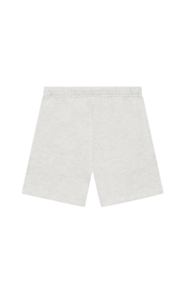 Fear of God Essentials Light Oatmeal Summer Set shorts in light oatmeal front view