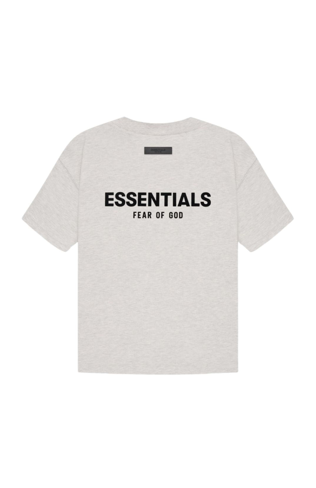 Fear of God Essentials Light Oatmeal Summer t-shirt in light oatmeal front view