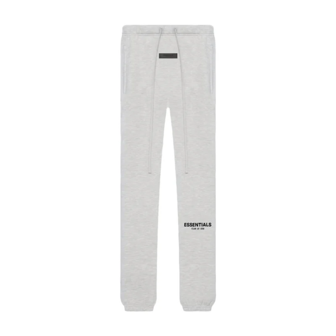 Fear of God Essentials sweatpants in light oatmeal front view