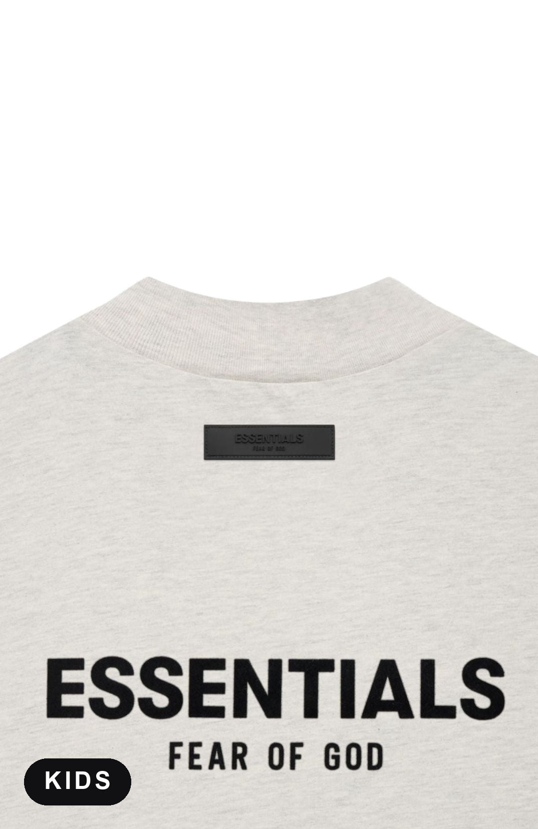 Light Oatmeal T-shirt Kids - Branding detail