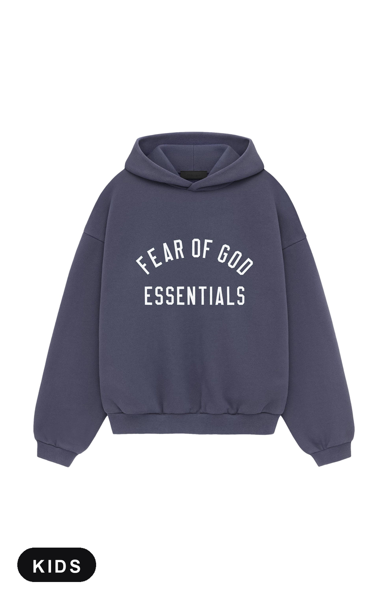 Fear of God Essentials Marine Kids Hoodie - voorkant