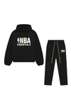 Fear Of God Essentials NBA Black Full Set hoodie and sweatpants set in black