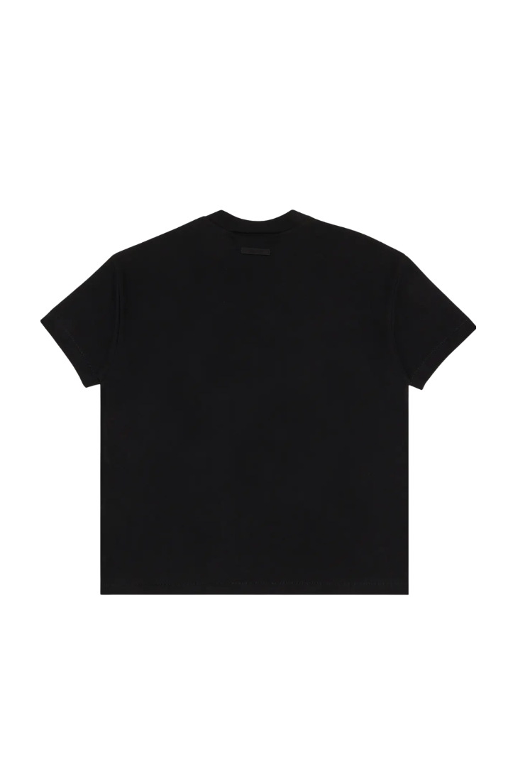 Fear of God Essentials NBA Black Grey Summer Set t-shirt in black front view